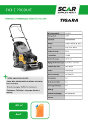 Herbes et entretien - Tondeuses thermiques - Tondeuse thermique tractée TG55TH