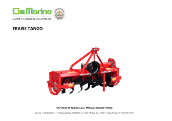 Terre - 3 points travail du sol - Fraise rotative déportable TANGO 105 C