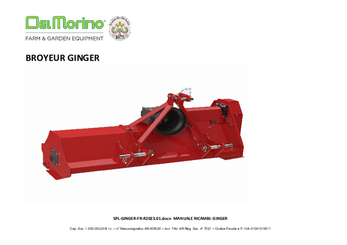 Herbes et entretien - 3 points entretien - Broyeur GINGER 125 C