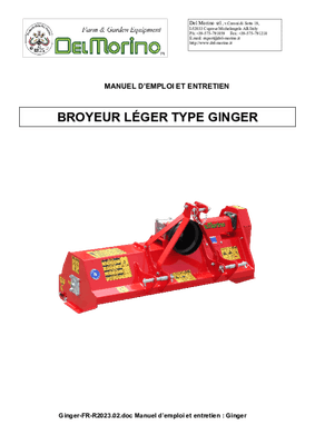 Herbes et entretien - 3 points entretien - Broyeur GINGER 125 C